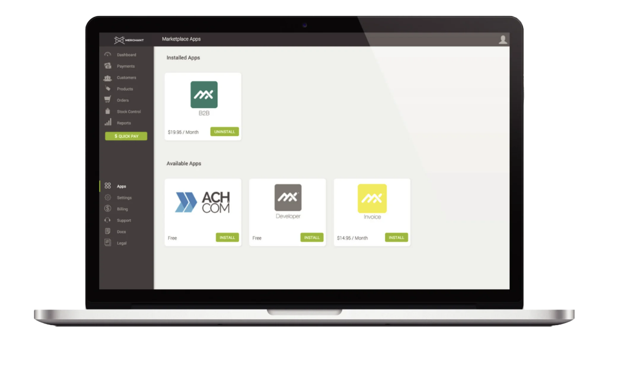 MX Merchant FFL Payments — specialized payment processing managed via mxisoagent.com